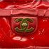 CHANEL VINTAGE BIG COCO CLEAR CHAIN SHOULDER BAG RED VINYL LEATHER 90277070 - PURPOSE