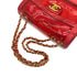 CHANEL VINTAGE BIG COCO CLEAR CHAIN SHOULDER BAG RED VINYL LEATHER 90277070 - PURPOSE