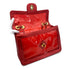 CHANEL VINTAGE BIG COCO CLEAR CHAIN SHOULDER BAG RED VINYL LEATHER 90277070 - PURPOSE