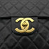CHANEL VINTAGE MAXI MATELASSE 34 CHAIN SHOULDER BAG BLACK LAMB SKIN 90277078 - PURPOSE