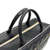 CHANEL VINTAGE LOGO BOWLING HAND BAG BLACK WHITE LEATHER 90277079 - PURPOSE