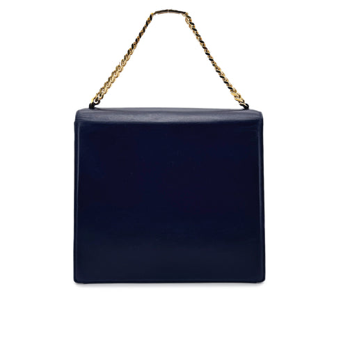 CHANEL VINTAGE COCOMARK CHAIN HAND BAG NAVY LAMB SKIN 90277238 - PURPOSE