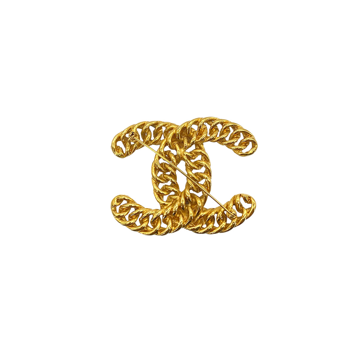 CHANEL VINTAGE COCOMARK BROOCH GOLD ACCESSORY 90277244