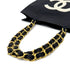 CHANEL VINTAGE CHAIN TOTE BAG BLACK WHITE CANVAS 90277248 - PURPOSE