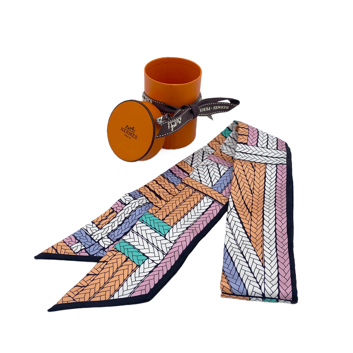 HERMES TWILLY TRESSES H SCARF MULTICOLOR 90277249