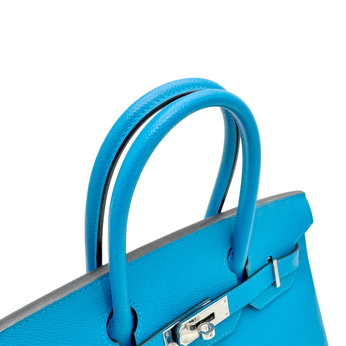 HERMES BIRKIN 30 BLEU ZANZIBAR VEAU EPSOM HAND BAG C SHW 90277268
