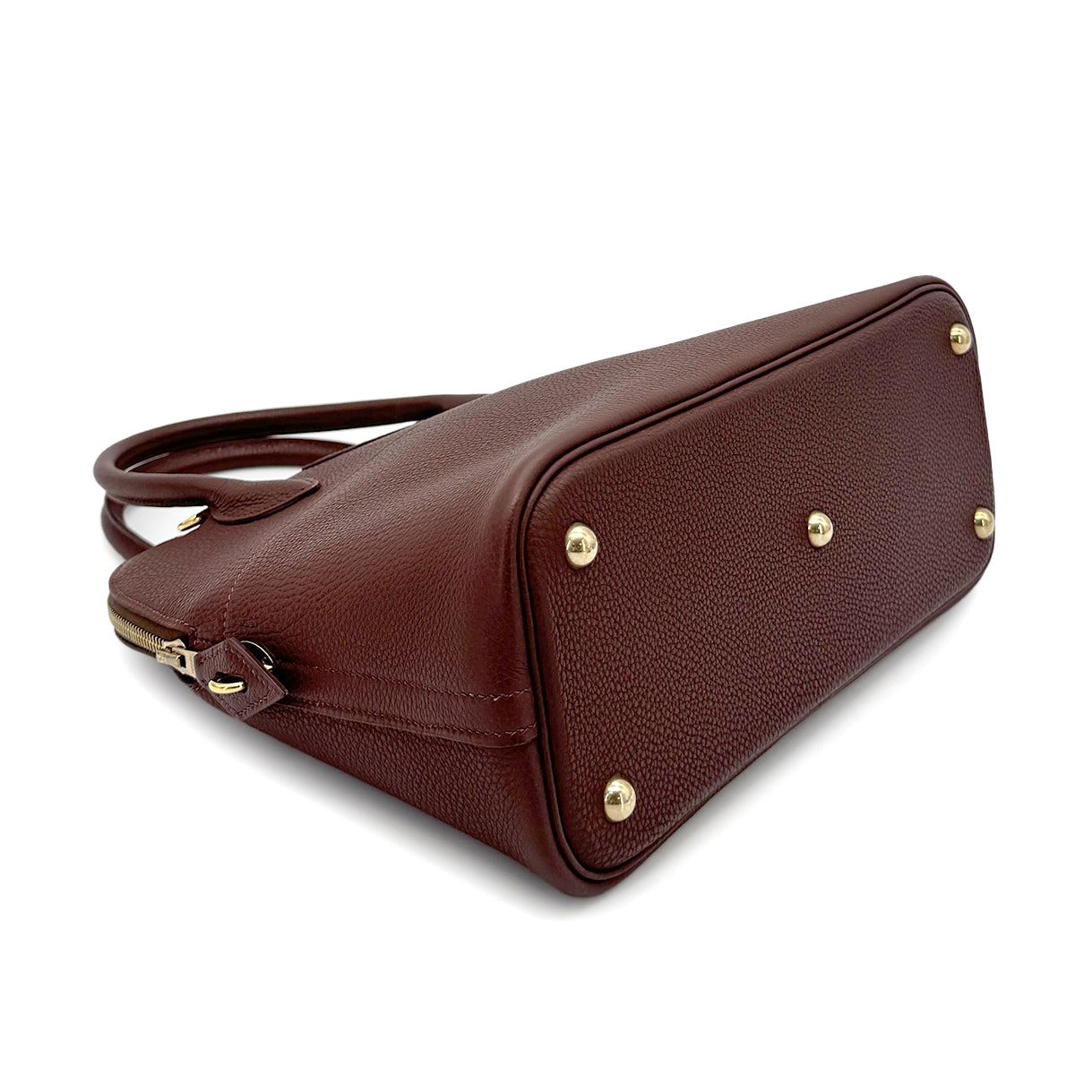 HERMES BOLIDE 31 BROWN TOGO HAND SHOULDER BAG □E GHW 90277283