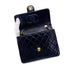 CHANEL VINTAGE MINI MATELASSE CHAIN SHOULDER BAG NAVY LAMB SKIN 90277291 - PURPOSE