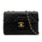 CHANEL VINTAGE MAXI MATELASSE 34 CHAIN SHOULDER BAG BLACK LAMB SKIN 90277293 - PURPOSE
