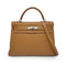 HERMES KELLY 32 RETOURNE GOLD TOGO HAND SHOULDER BAG □K 90277338 - PURPOSE