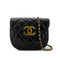 CHANEL VINTAGE MATELASSE BIG COCO CHAIN SHOULDER BAG BLACK LAMB SKIN 90277555 - PURPOSE