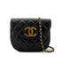 CHANEL VINTAGE MATELASSE BIG COCO CHAIN SHOULDER BAG BLACK LAMB SKIN 90277555 - PURPOSE