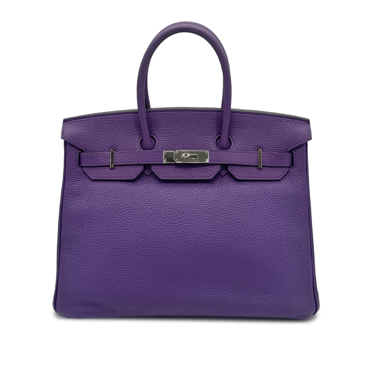 HERMES BIRKIN 35 ULTRA VIOLET TAURILLON CLEMENCE HAND BAG □P SHW 90277704