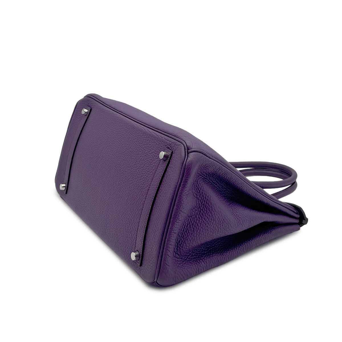 HERMES BIRKIN 35 ULTRA VIOLET TAURILLON CLEMENCE HAND BAG □P SHW 90277704