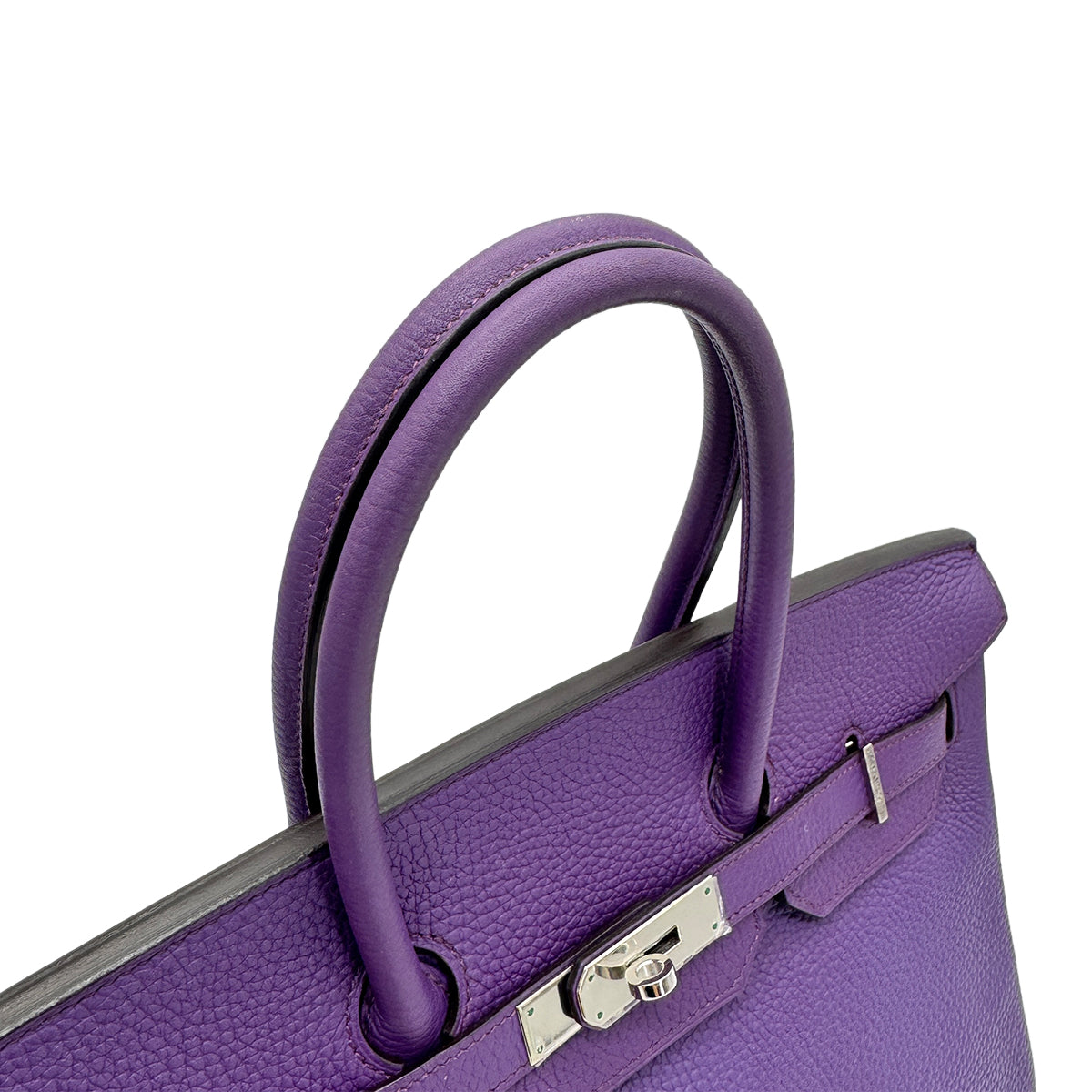 HERMES BIRKIN 35 ULTRA VIOLET TAURILLON CLEMENCE HAND BAG □P SHW 90277704
