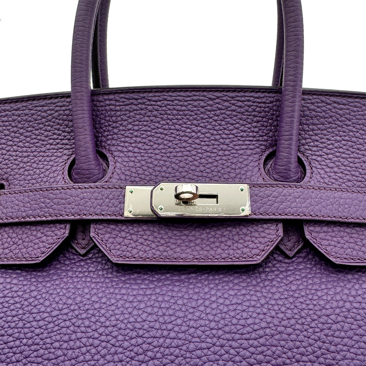 HERMES BIRKIN 35 ULTRA VIOLET TAURILLON CLEMENCE HAND BAG □P SHW 90277704