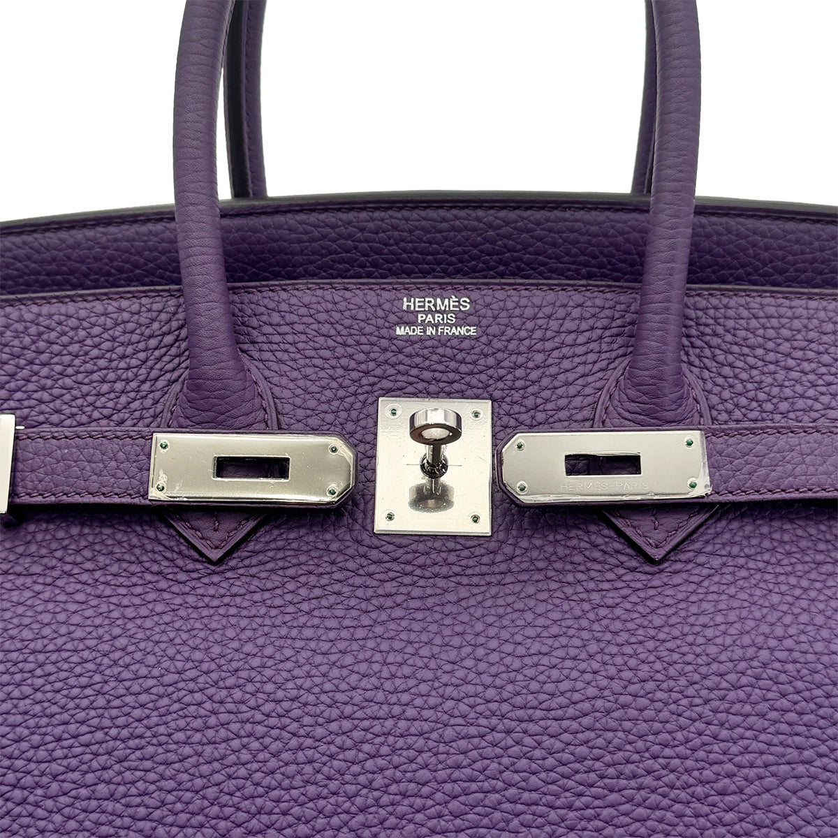 HERMES BIRKIN 35 ULTRA VIOLET TAURILLON CLEMENCE HAND BAG □P SHW 90277704