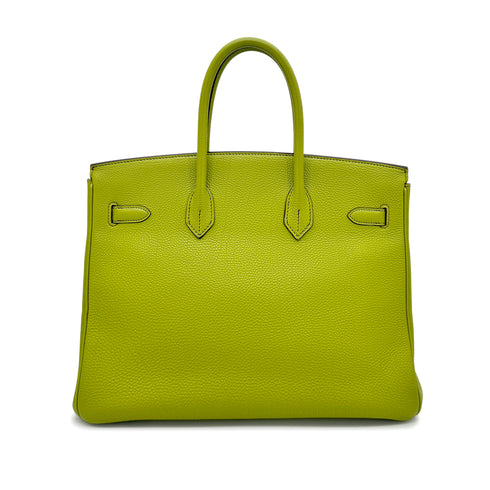 HERMES BIRKIN 35 ANIS GREEN TOGO HAND BAG □I SHW 90277705 - PURPOSE