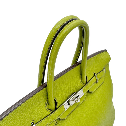 HERMES BIRKIN 35 ANIS GREEN TOGO HAND BAG □I SHW 90277705 - PURPOSE
