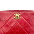 CHANEL VINTAGE MATELASSE CHAIN SHOULDER BAG RED LAMB SKIN 90277710 - PURPOSE