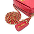CHANEL VINTAGE MATELASSE CHAIN SHOULDER BAG RED LAMB SKIN 90277710 - PURPOSE