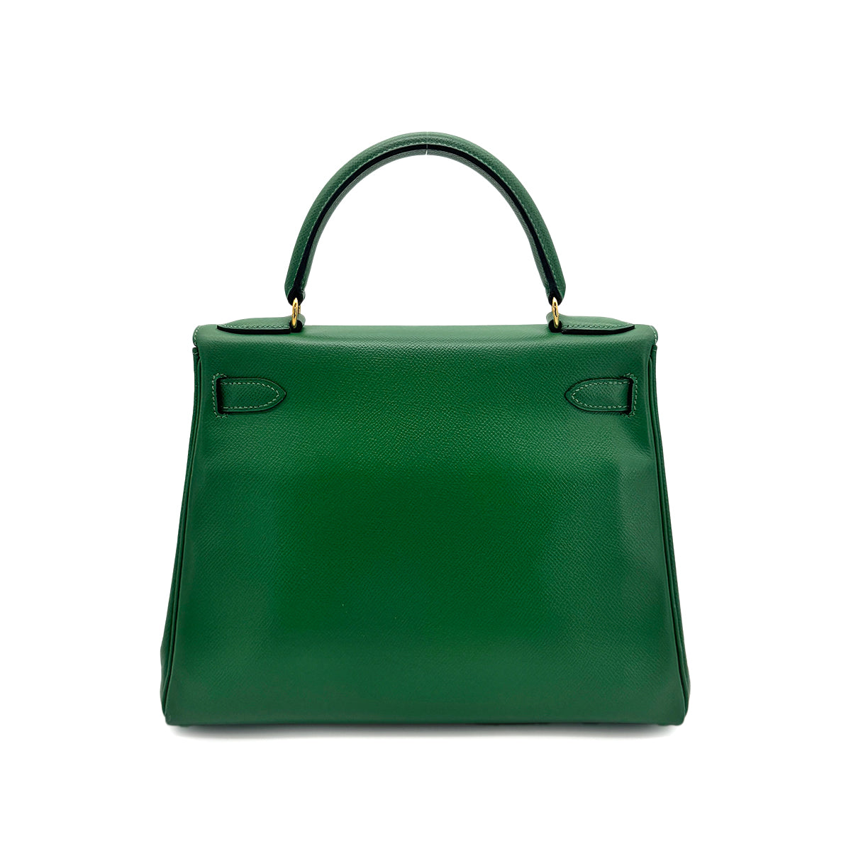 HERMES KELLY 28 RETOURNE GREEN COUCHEVEL HAND SHOULDER BAG 〇Y GHW 90277712
