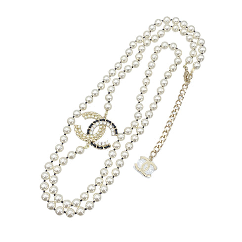 CHANEL NECKLACE COCOMARK RHINESTONE PEARL ACCESSORY B22B 90278004 - PURPOSE