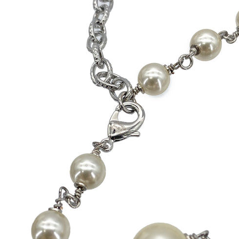 CHANEL NECKLACE COCOMARK FAUX PEARL RHINESTONE ACCESSORY B25C 90278009 - PURPOSE