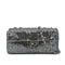 CHANEL VINTAGE EAST WEST CHAIN SHUOLDER BAG SILVER BLACK SEQUINS 90278015 - PURPOSE