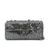 CHANEL VINTAGE EAST WEST CHAIN SHUOLDER BAG SILVER BLACK SEQUINS 90278015 - PURPOSE