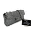 CHANEL VINTAGE EAST WEST CHAIN SHUOLDER BAG SILVER BLACK SEQUINS 90278015 - PURPOSE