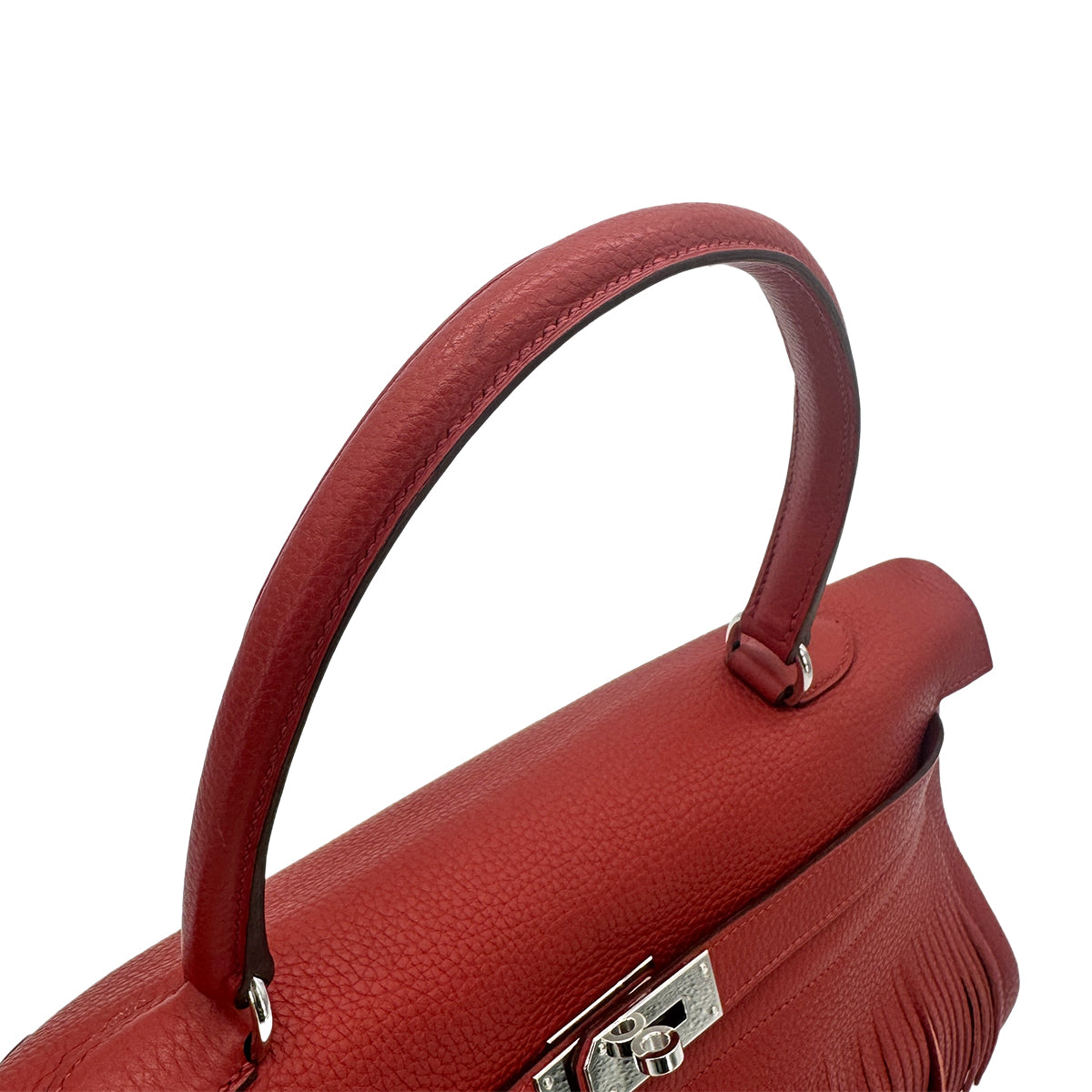 HERMES SHOULDER KELLY 42 RED TAURILLON CLEMENCE HAND SHOULDER BAG □M SHW 90278467