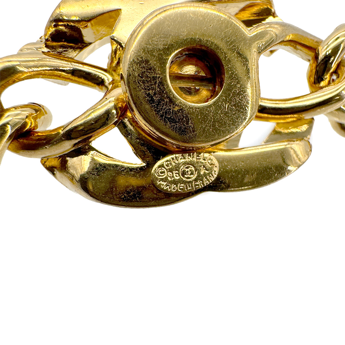 CHANEL VINTAGE CHOKER NECKLACE COCOMARK TURN LOCK ACCESSORY 96A 90278477