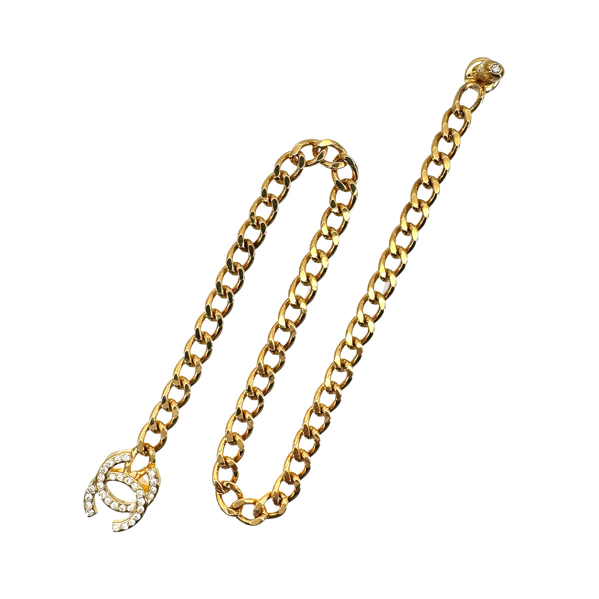 CHANEL VINTAGE CHOKER NECKLACE COCOMARK TURN LOCK ACCESSORY 96A 90278477