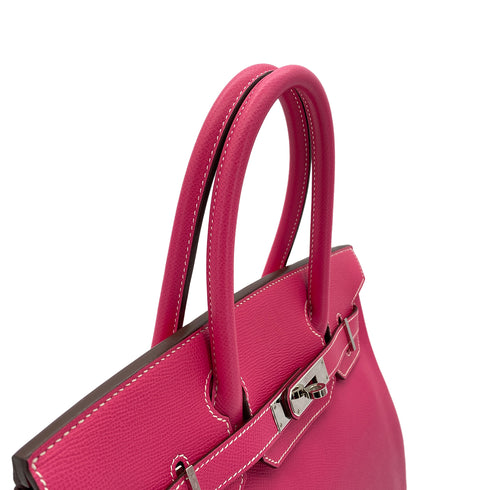 HERMES CANDY BIRKIN 30 ROSE TYRIEN TOSCA VEAU EPSOM HAND BAG □O SHW 90278496 - PURPOSE