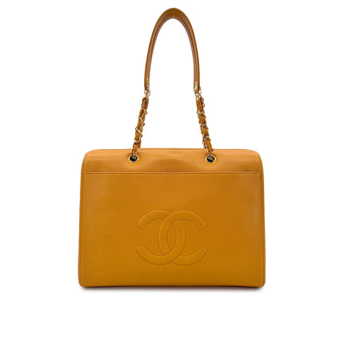 CHANEL VINTAGE COCOMARK CHAIN SHOULDER BAG ORANGE CAVIR SKIN 90278509 - PURPOSE