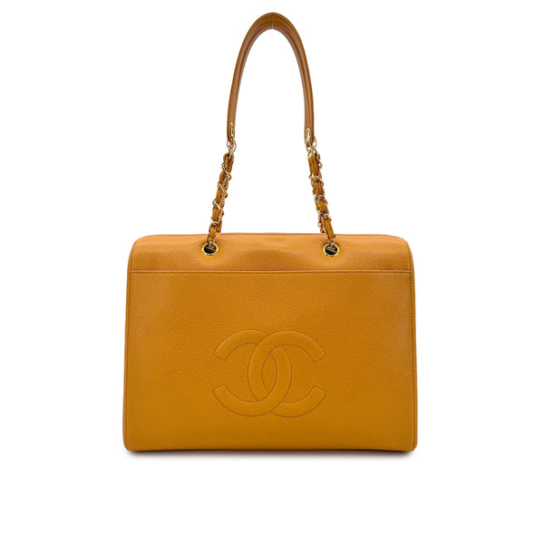 CHANEL VINTAGE COCOMARK CHAIN SHOULDER BAG ORANGE CAVIR SKIN 90278509 - PURPOSE