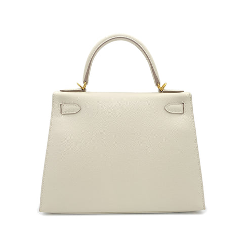 HERMES KELLY 28 SELLIER CRAIE VEAU EPSOM HAND SHOULDER BAG A GHW 90278513 - PURPOSE
