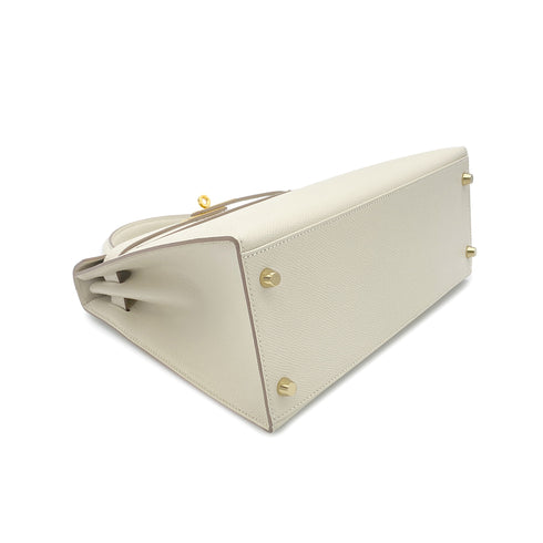 HERMES KELLY 28 SELLIER CRAIE VEAU EPSOM HAND SHOULDER BAG A GHW 90278513 - PURPOSE