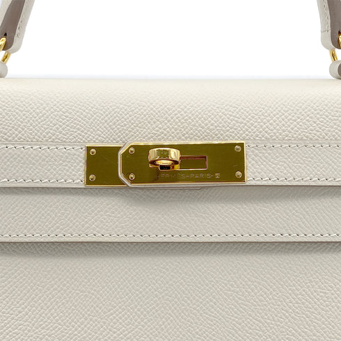 HERMES KELLY 28 SELLIER CRAIE VEAU EPSOM HAND SHOULDER BAG A GHW 90278513 - PURPOSE