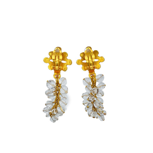 CHANEL VINTAGE EARRINGS COCOMARK GOLD SWING ACCESSORY 94P 90278584 - PURPOSE