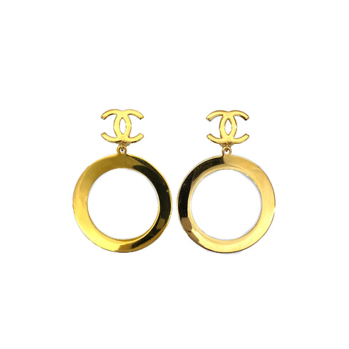 CHANEL VINTAGE EARRINGS COCOMARK GOLD ACCESSORY 90278540 - PURPOSE