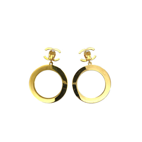 CHANEL VINTAGE EARRINGS COCOMARK GOLD ACCESSORY 90278540 - PURPOSE