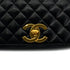CHANEL VINTAGE MATELASSE BIG COCO CHAIN SHOULDER BAG BLACK LAMB SKIN 90278731 - PURPOSE
