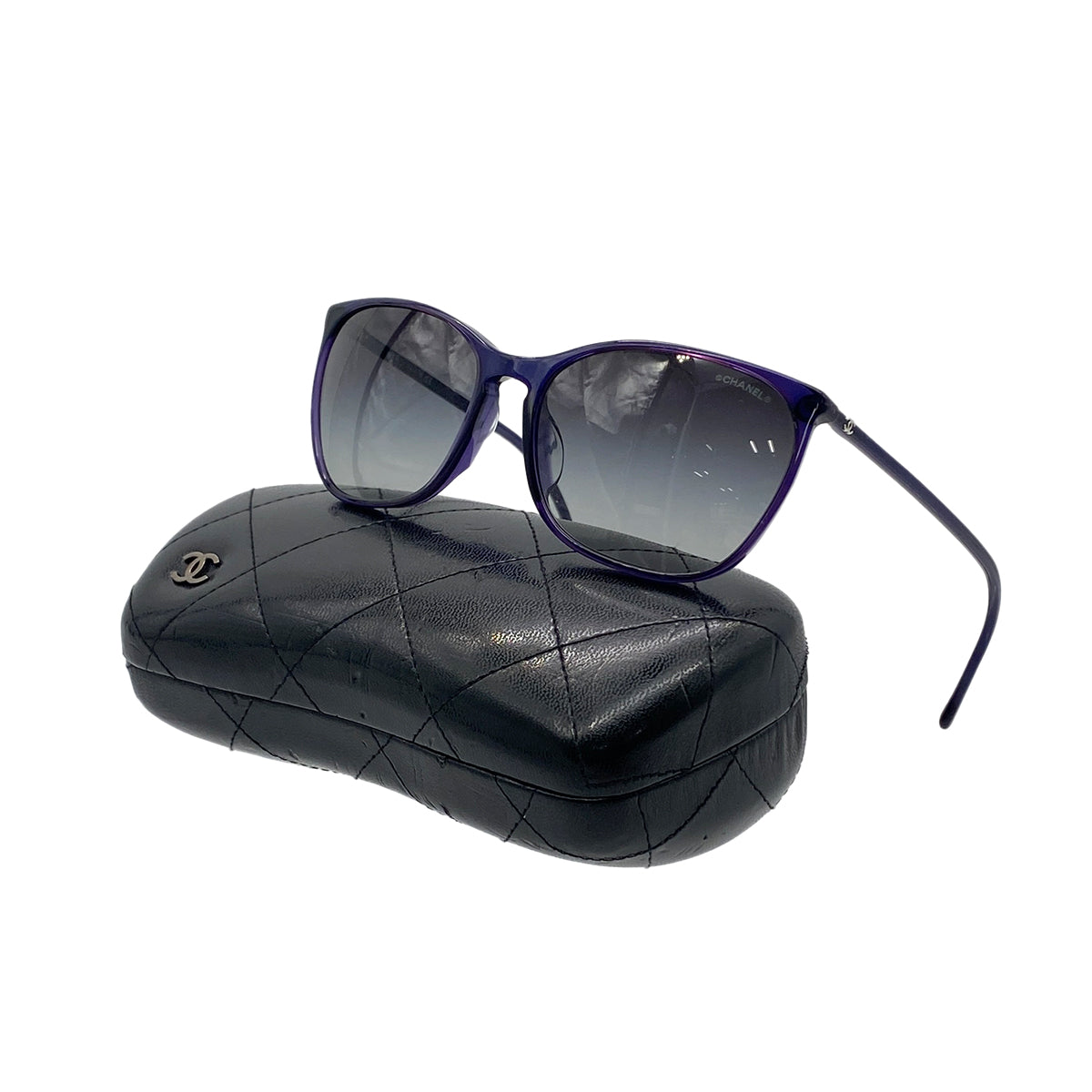 CHANEL VINTAGE SUNGLASSES COCOMARK PURPLE EYEWEAR 90278907