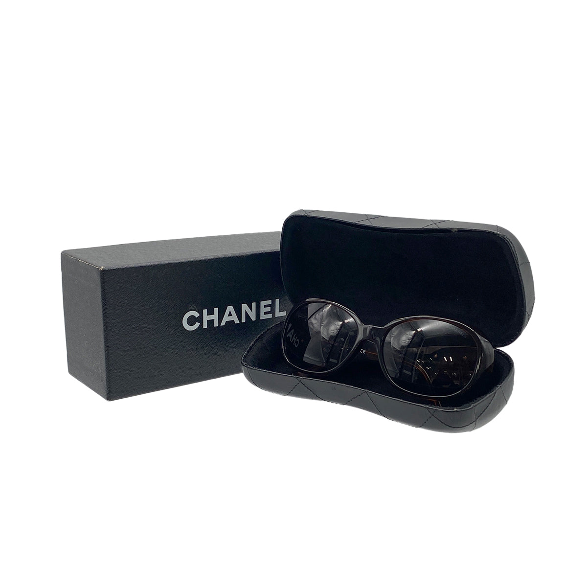 CHANEL VINTAGE SUNGLASSES COCOMARK FLOWER BROWN EYEWEAR 90278912