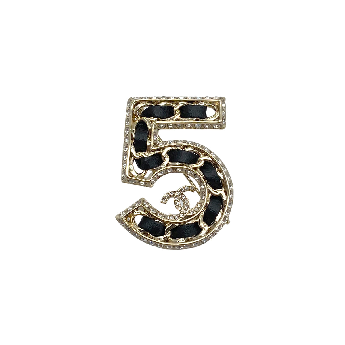CHANEL No.5 COCOMARK BROOCH RHINESTONE ACCESSORY B23C 90278925