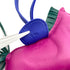 HERMES BAG CHARM RODEO MM ROSE POURPLE BLEU ELECTRIQUE MALACHITE AGNEAU MILO C 90278926 - PURPOSE