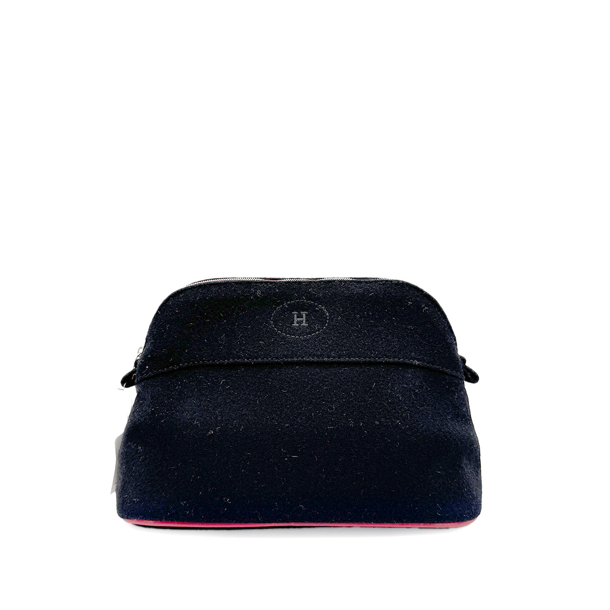 HERMES TROUSSE DE VOYAGE BOLIDE MM NOIR FEUTRE DE LAINE 90278929