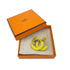 HERMES LOOP PM EARRINGS LIME GOLD SWIFT ALUMINUM ACCESSORY 90278932 - PURPOSE
